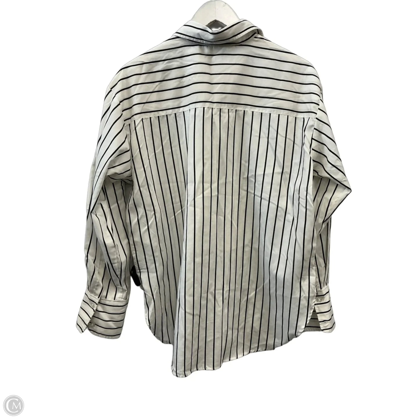 Top Long Sleeve By H&m In Striped Pattern, Size: S