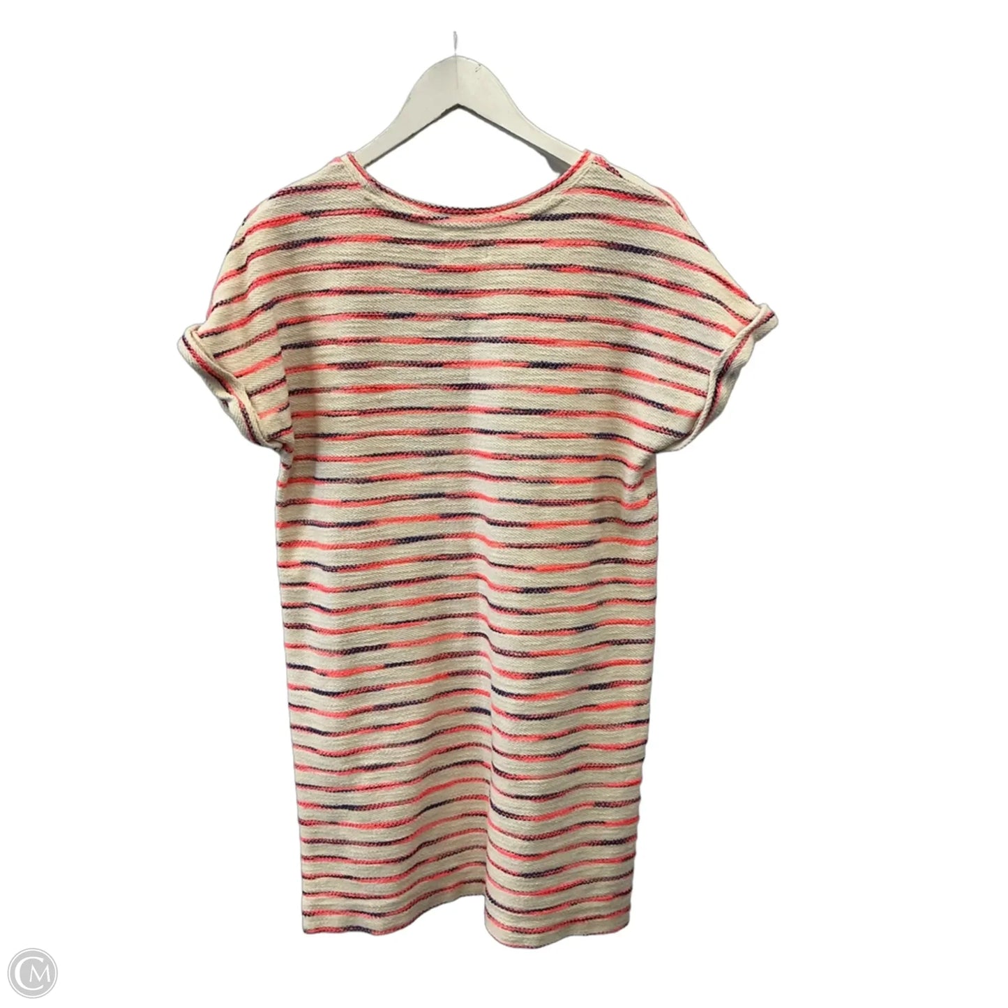Dress Casual Short By Lou And Grey In Cream & Orange, Size: M
