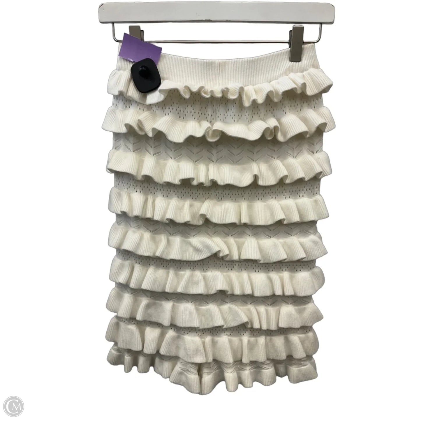 Skirt Midi By Clothes Mentor In White, Size: 4