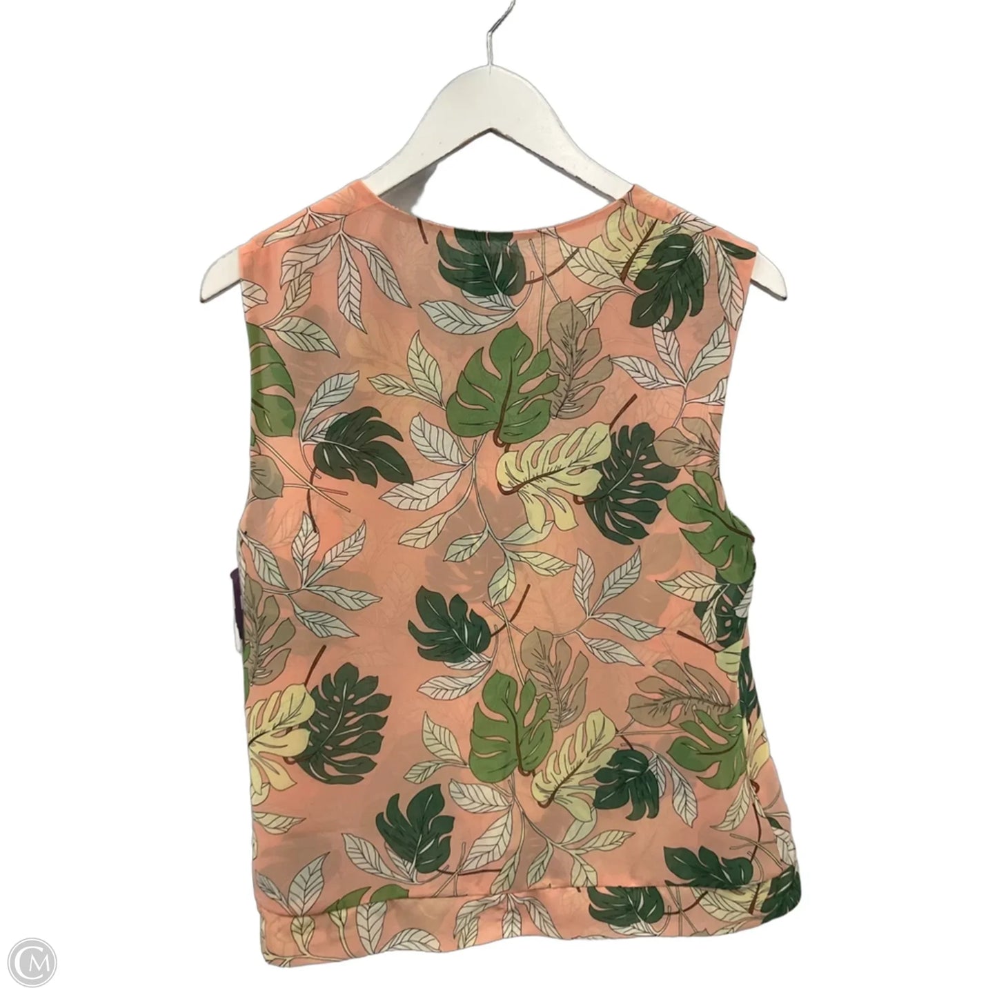 Top Sleeveless By Cabi In Peach, Size: L