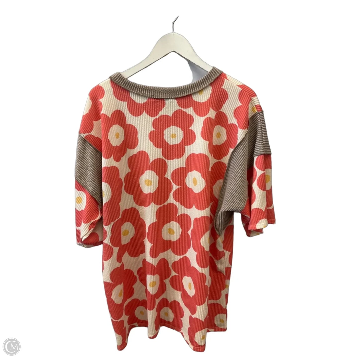 Top Short Sleeve By Heimish Usa In Orange, Size: 2x