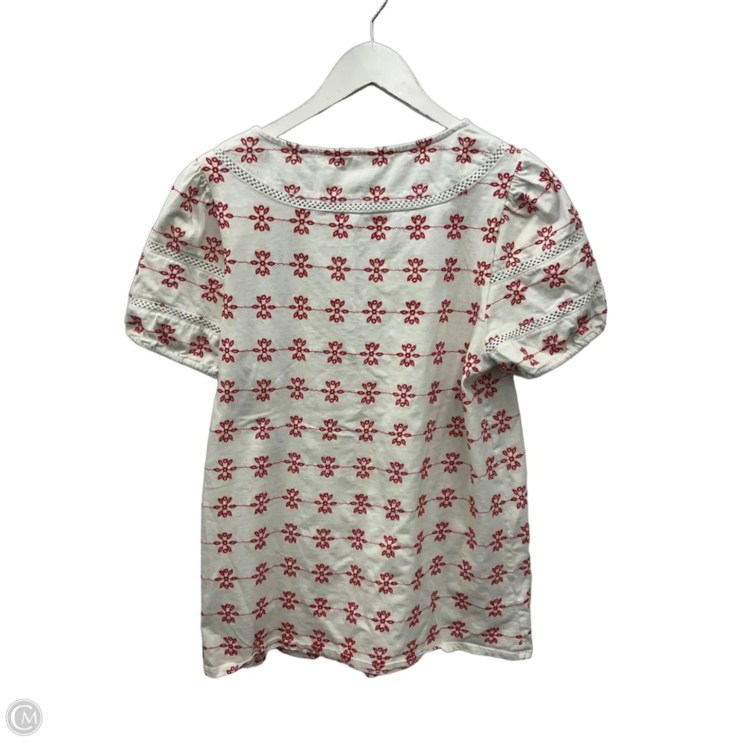 Top Short Sleeve By Matilda Jane In Red & White, Size: S