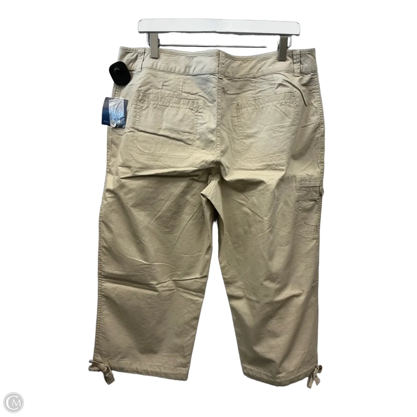 Capris By Falls Creek In Beige, Size: 14