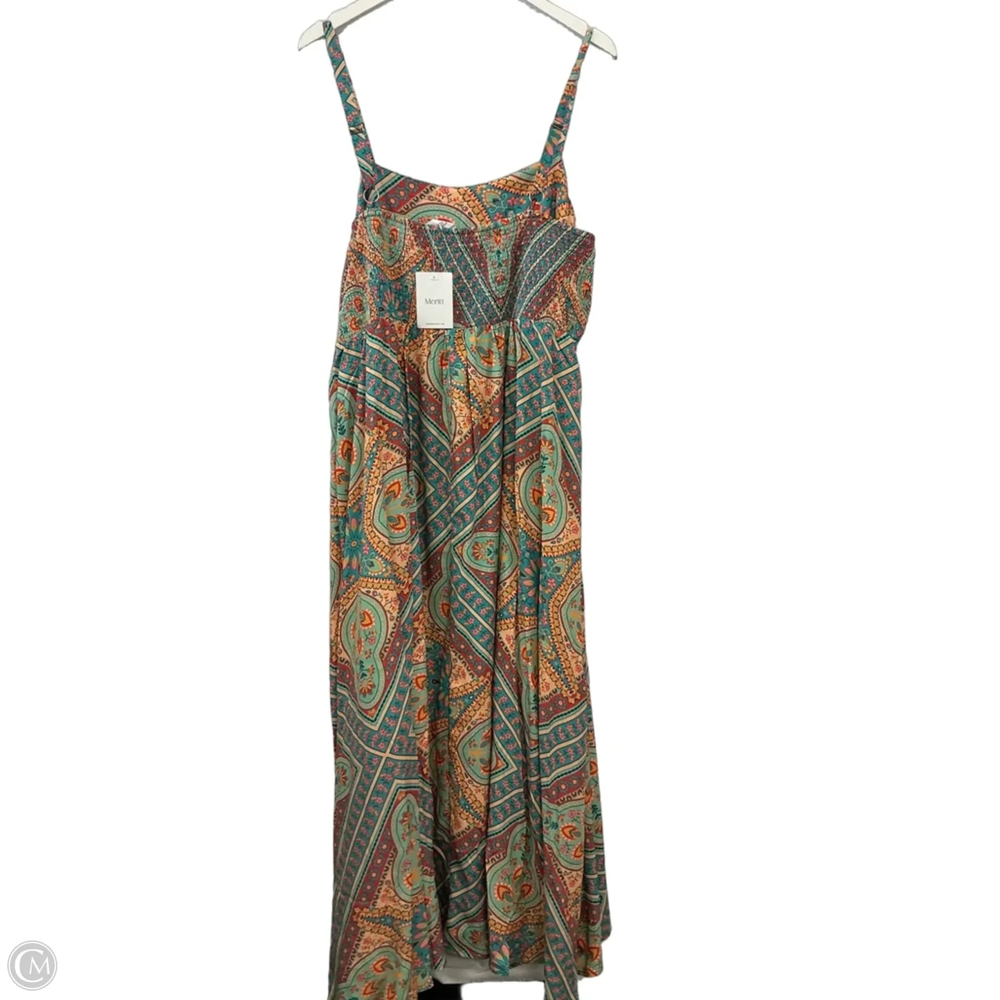 Dress Casual Maxi By Clothes Mentor In Blue & Orange, Size: 3x