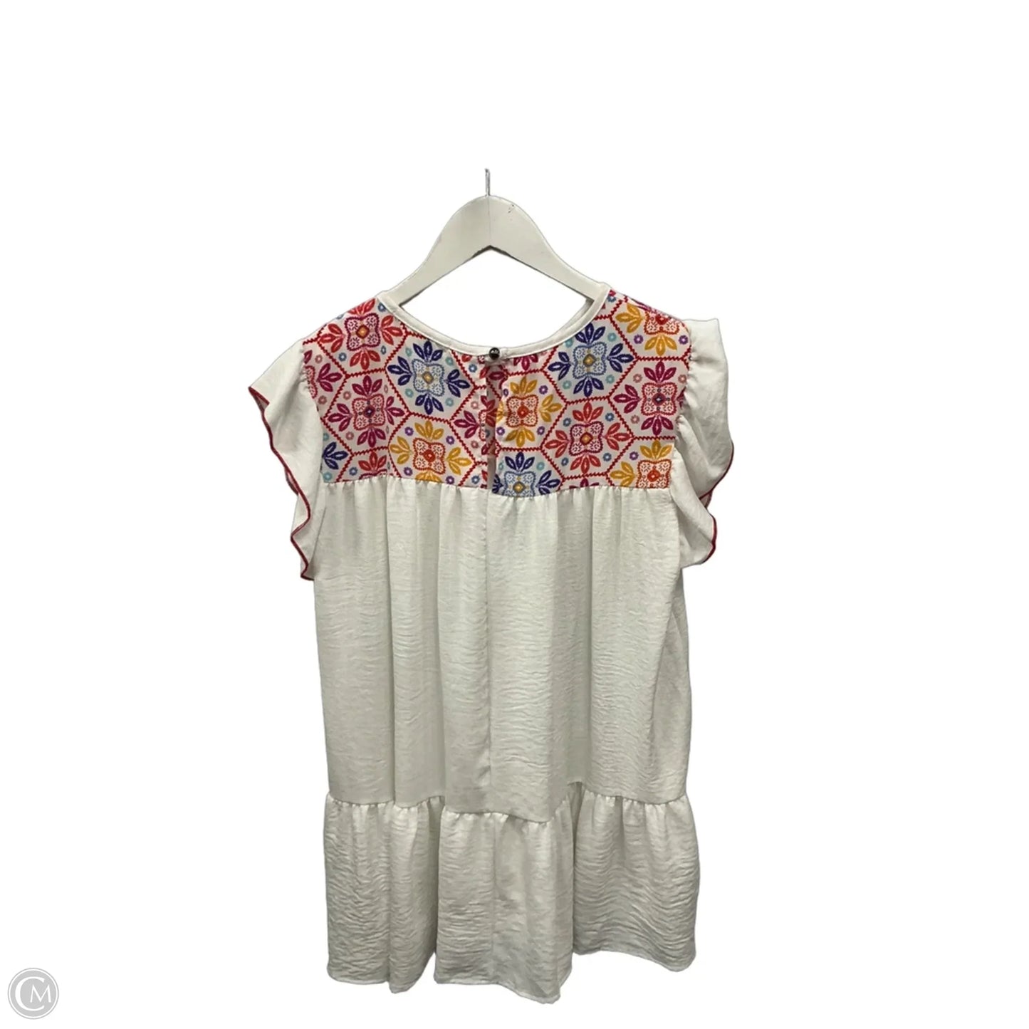 Top Short Sleeve By Haptics In White, Size: M
