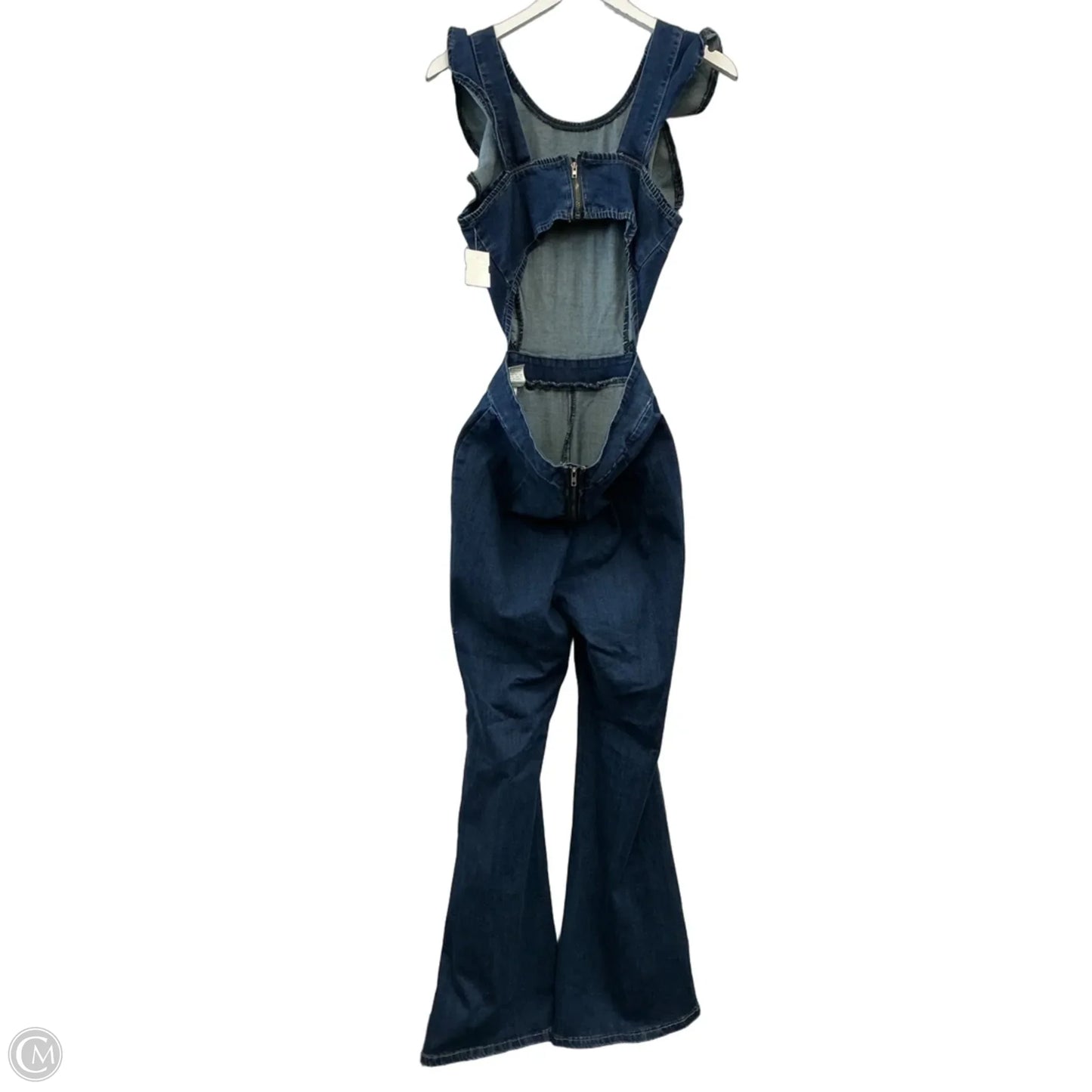 Jumpsuit By Clothes Mentor In Blue Denim, Size: M