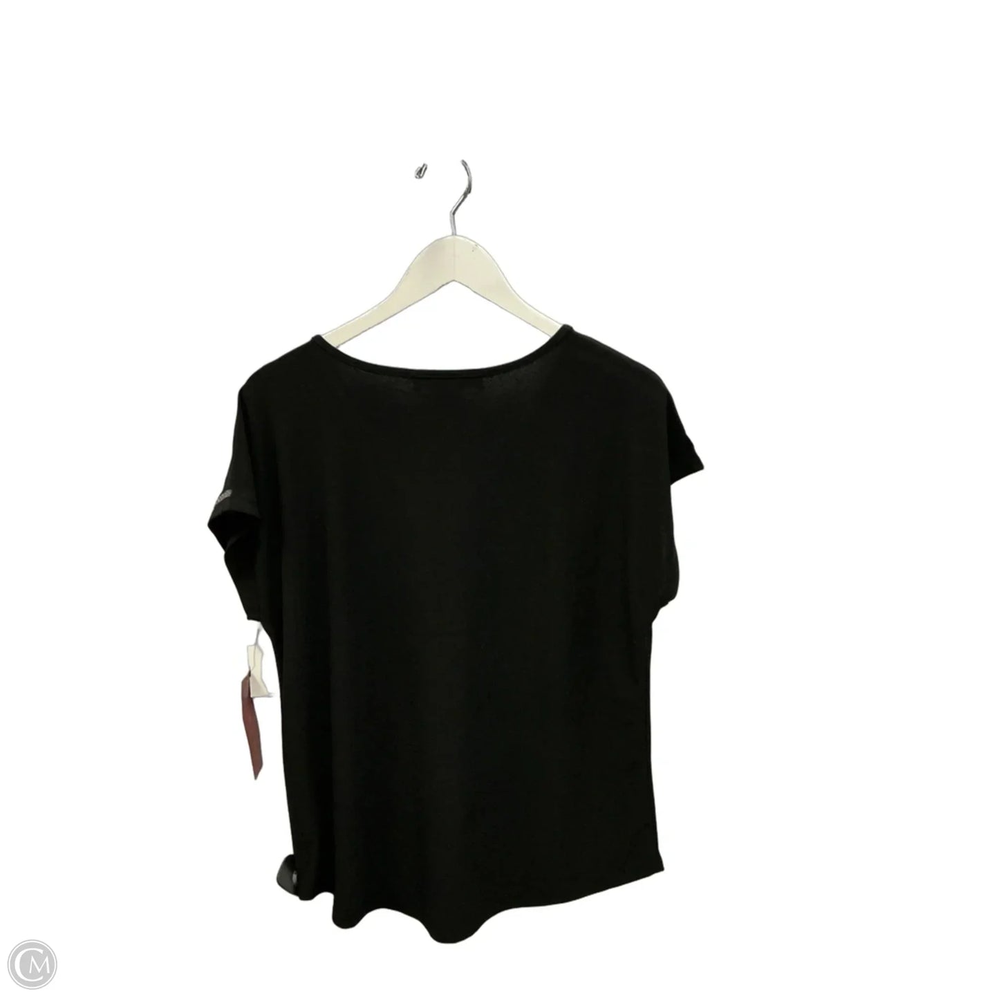 Top Short Sleeve By Love Scarlett In Black, Size: L