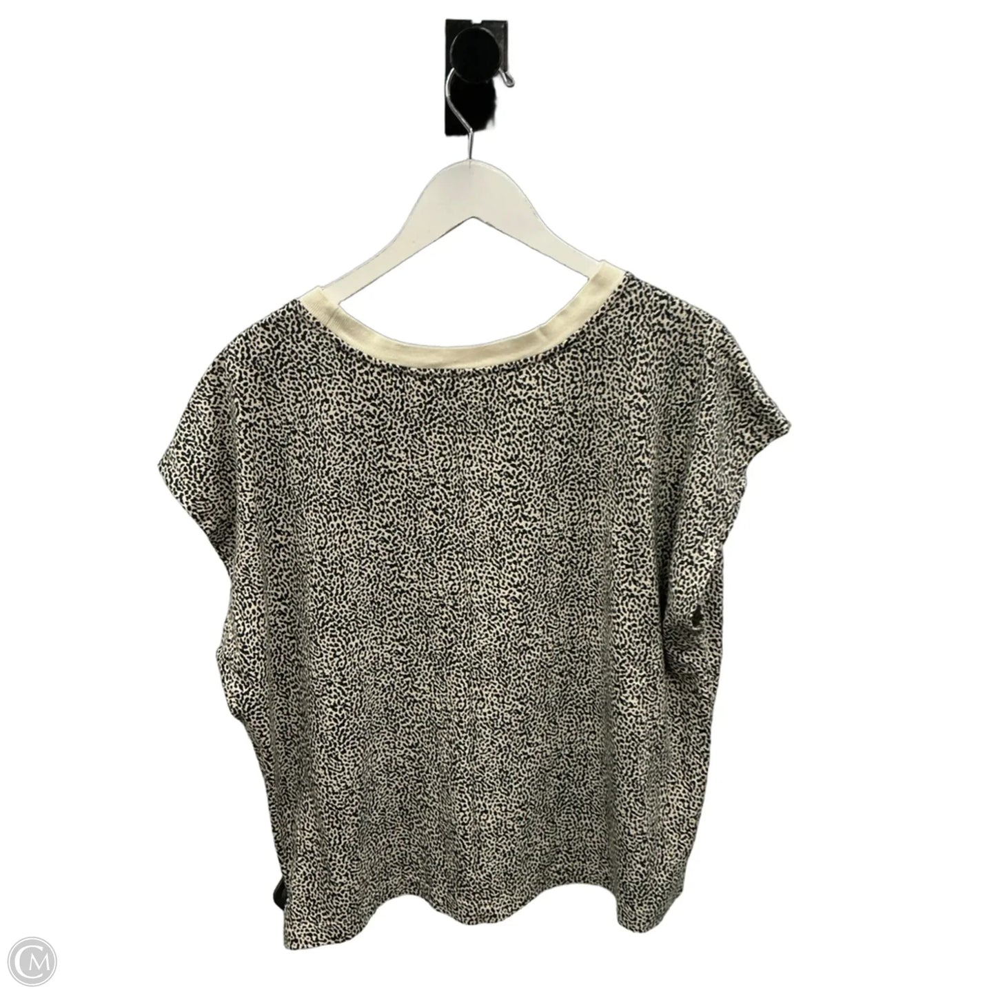 Top Short Sleeve By Loft In Animal Print, Size: Xl