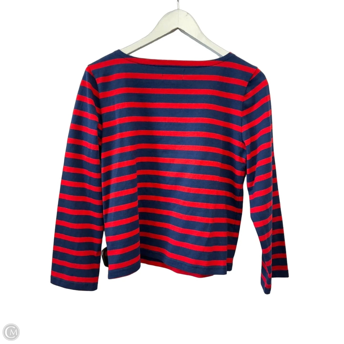 Top Long Sleeve By J. Crew In Blue & Red, Size: S