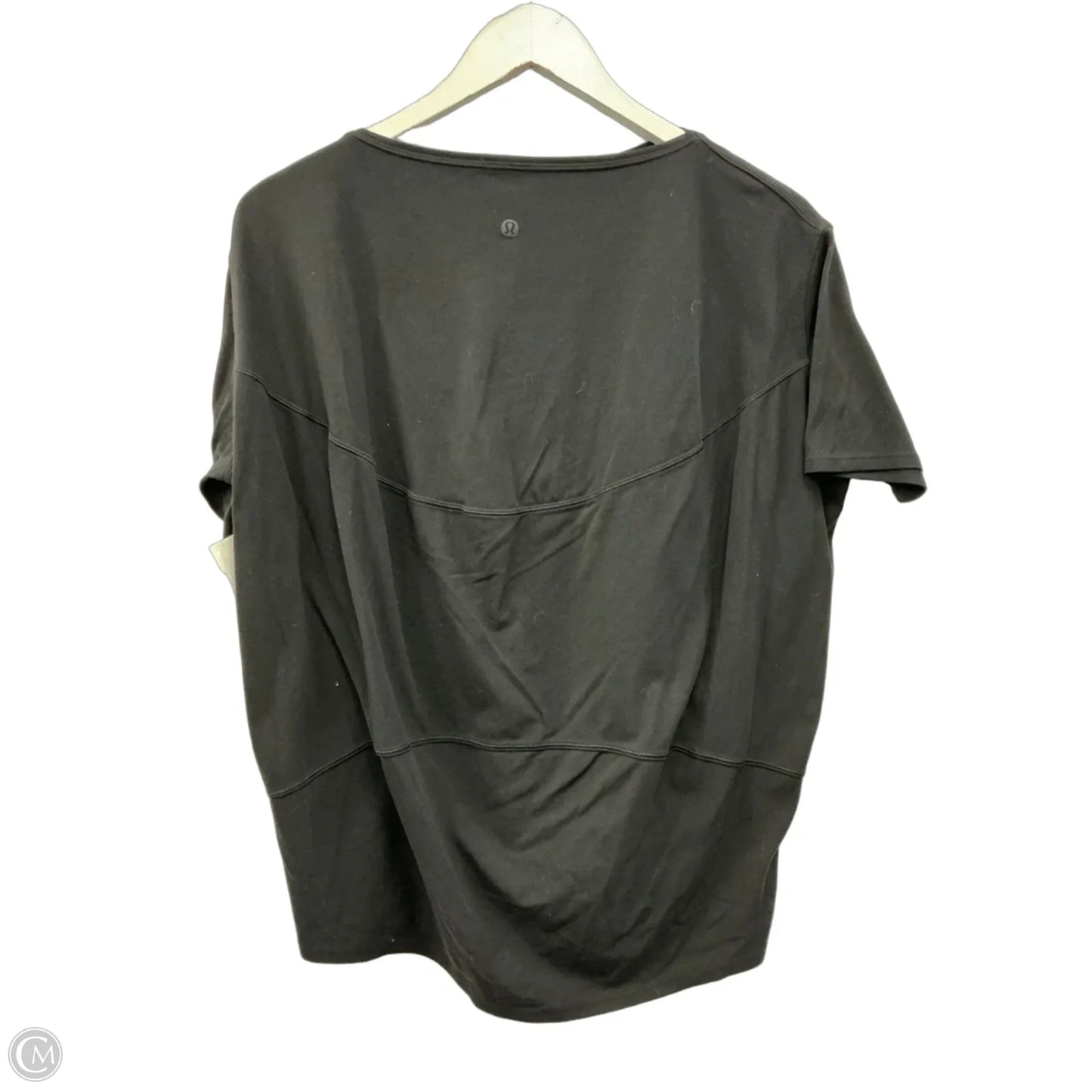 Athletic Short Sleeve By Lululemon In Black, Size: L