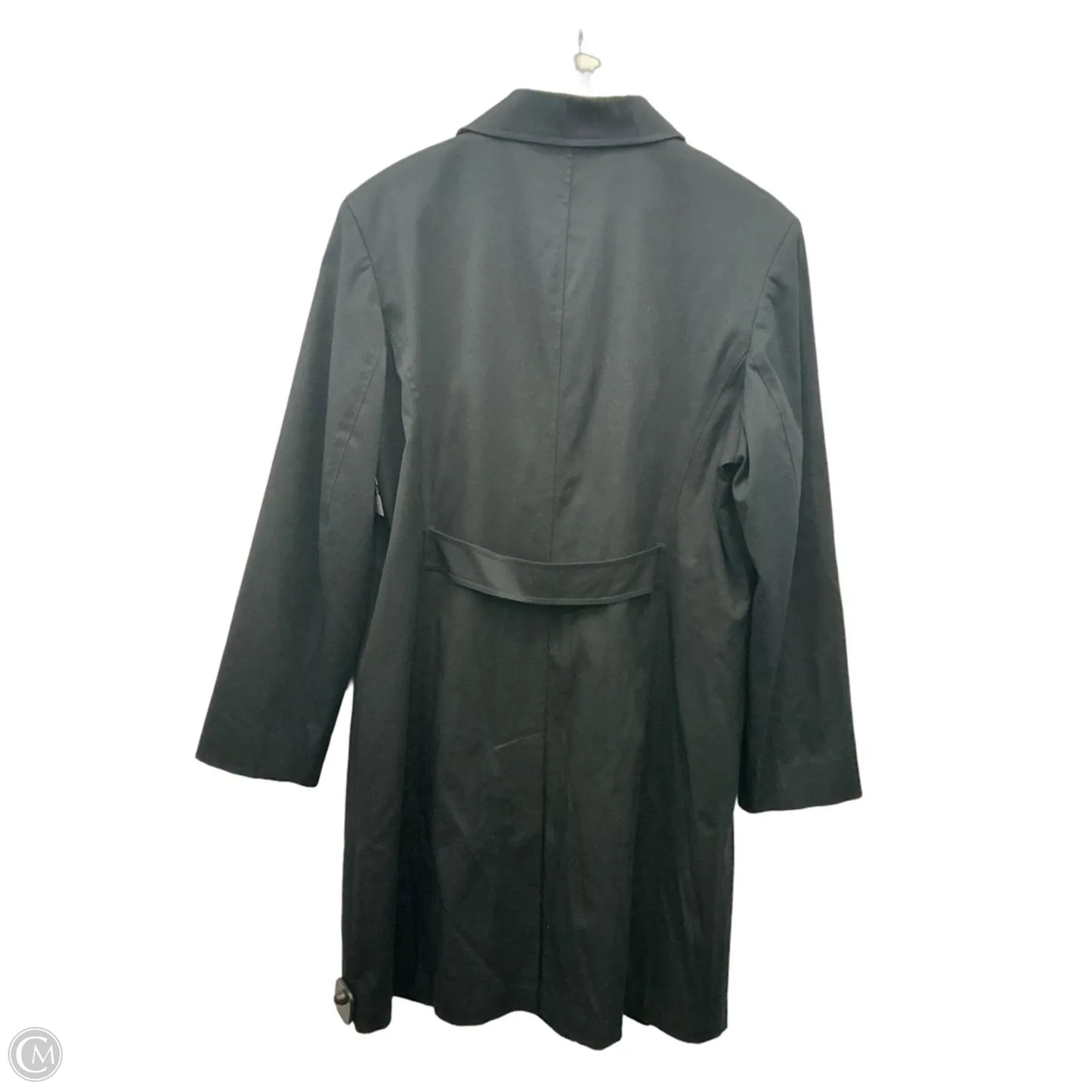 Coat Trench Coat By Gallery In Black, Size: L