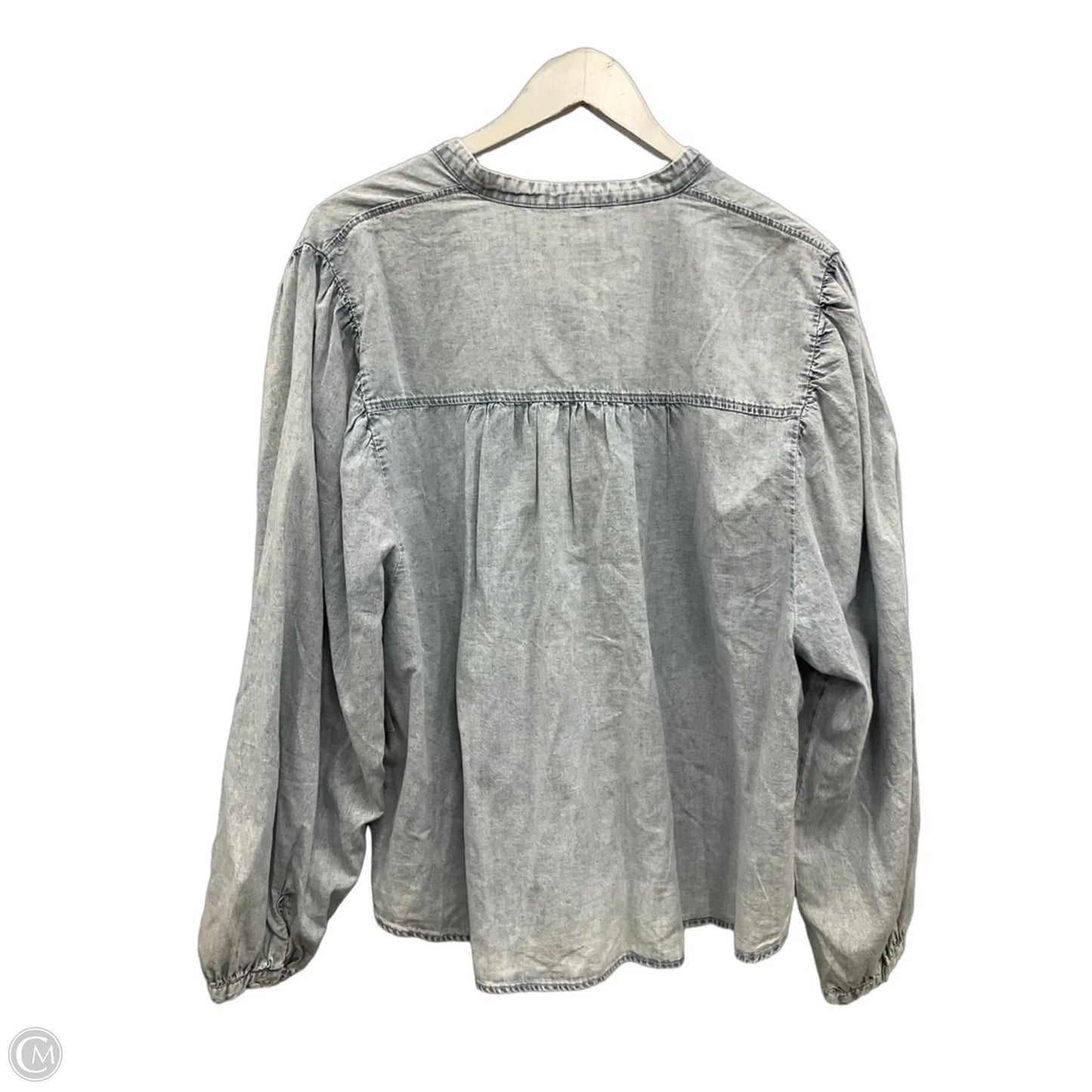 Top Long Sleeve By Jane And Delancey In Blue, Size: L