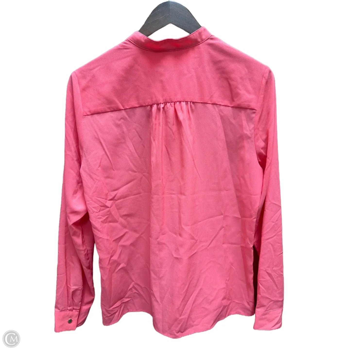Top Long Sleeve By Banana Republic In Coral, Size: M