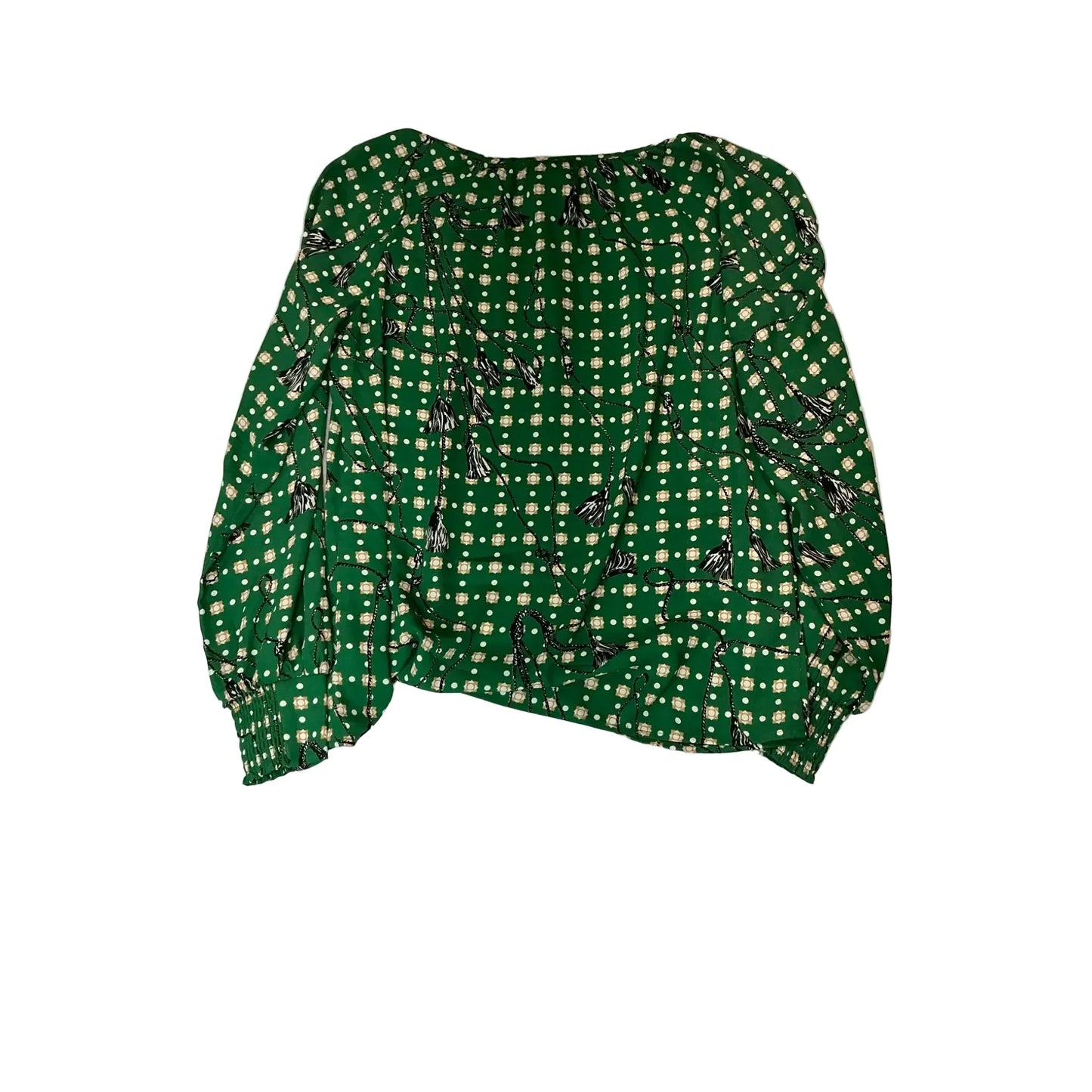 Top Long Sleeve By Cabi In Green, Size: Xxs