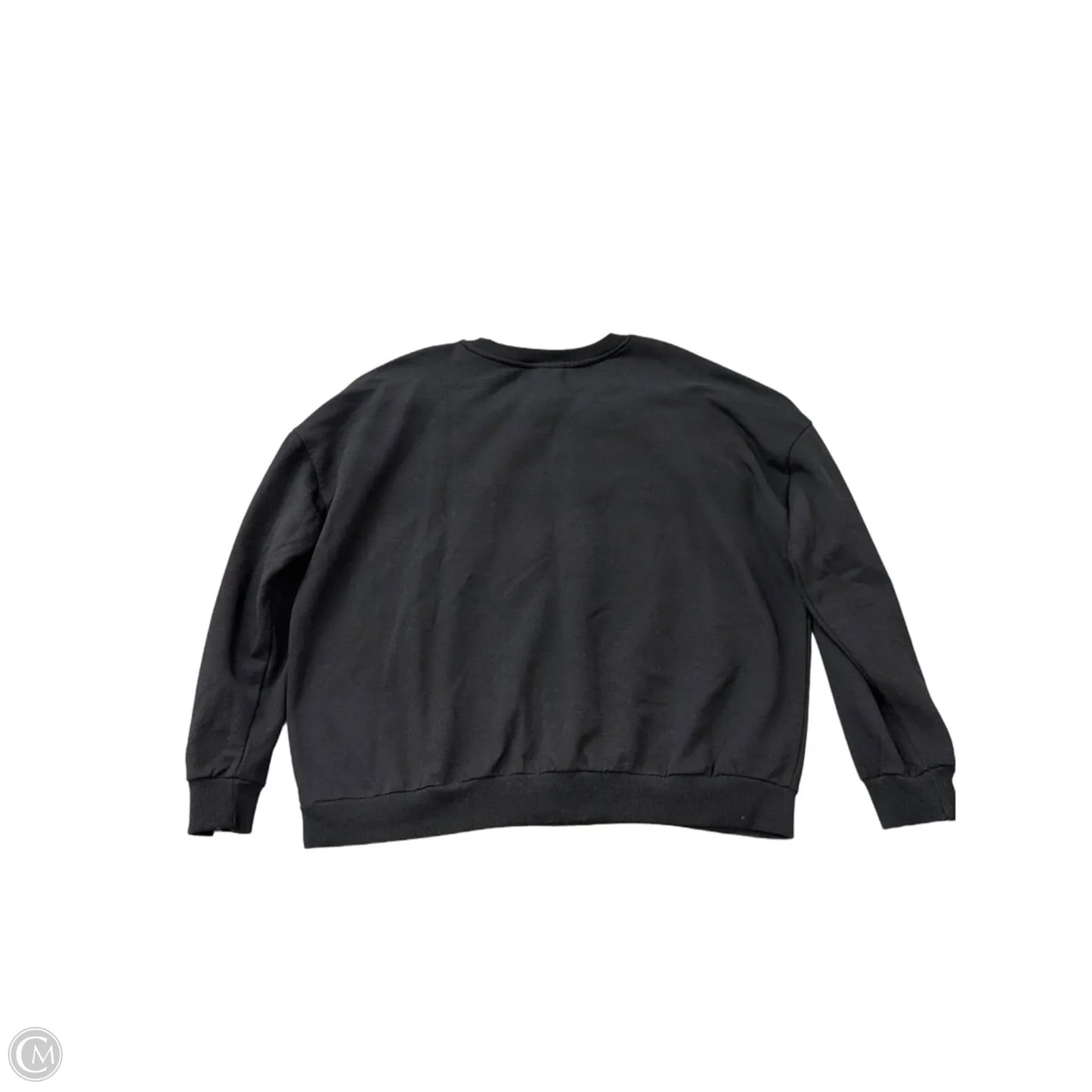 Sweatshirt Crewneck By Clothes Mentor In Black, Size: 2x
