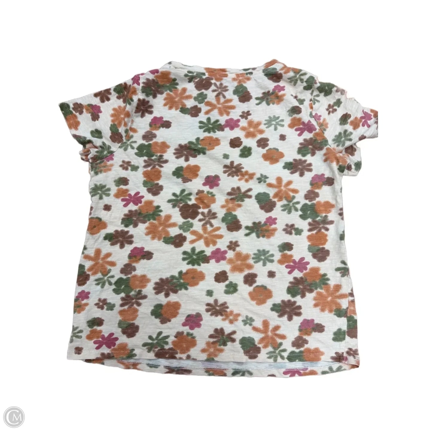 Top Short Sleeve By Sonoma In Floral Print, Size: S