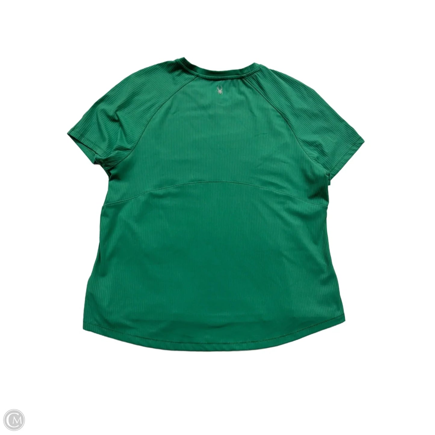Athletic Top Short Sleeve By Spyder In Green, Size: Xl