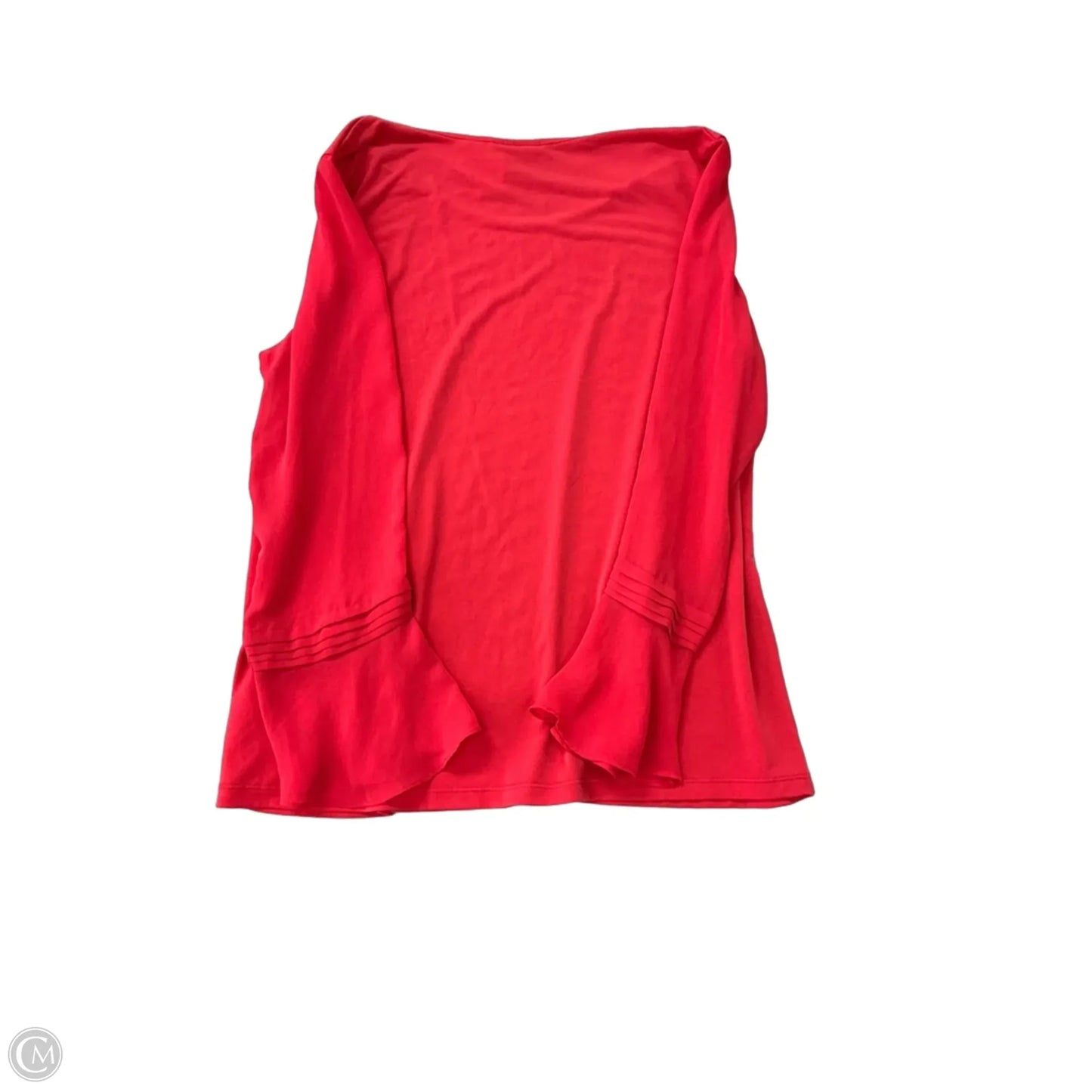 Top Long Sleeve By Susan Graver In Coral, Size: L