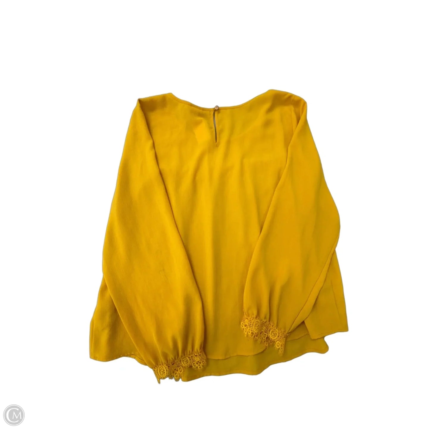 Top Long Sleeve By A New Day In Yellow, Size: Xl