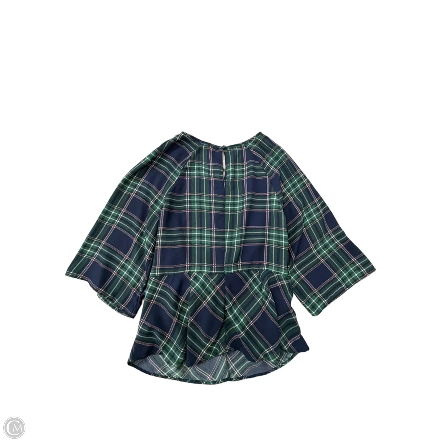 Top Long Sleeve By Krazy Kat In Plaid Pattern, Size: Xl