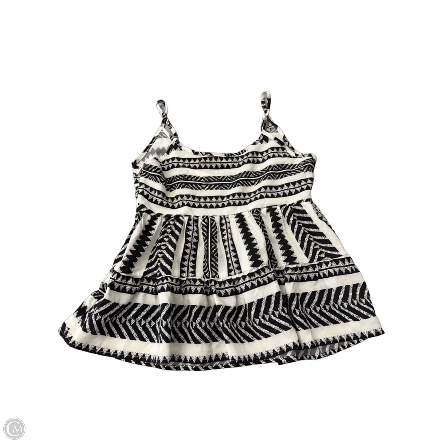 Tank Top By Cupshe In Black & White, Size: M