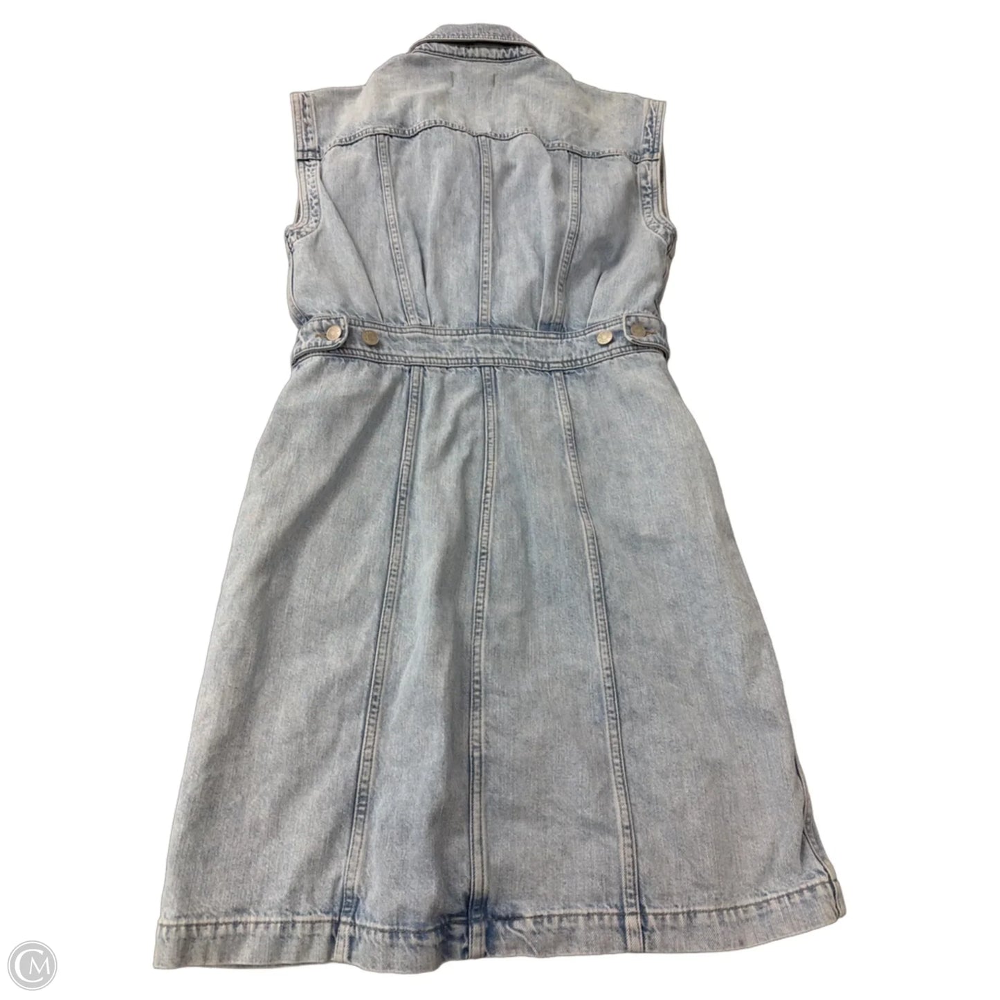 Dress Casual Midi By Madewell In Blue Denim, Size: S