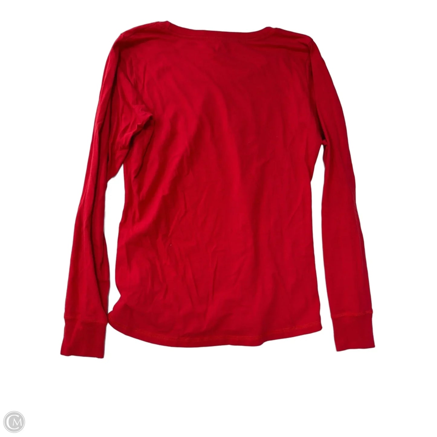 Athletic Top Long Sleeve Crewneck By Clothes Mentor In Red, Size: L
