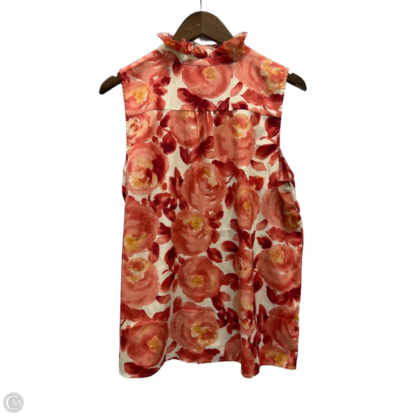 Top Sleeveless By Loft In Floral Print, Size: Xl