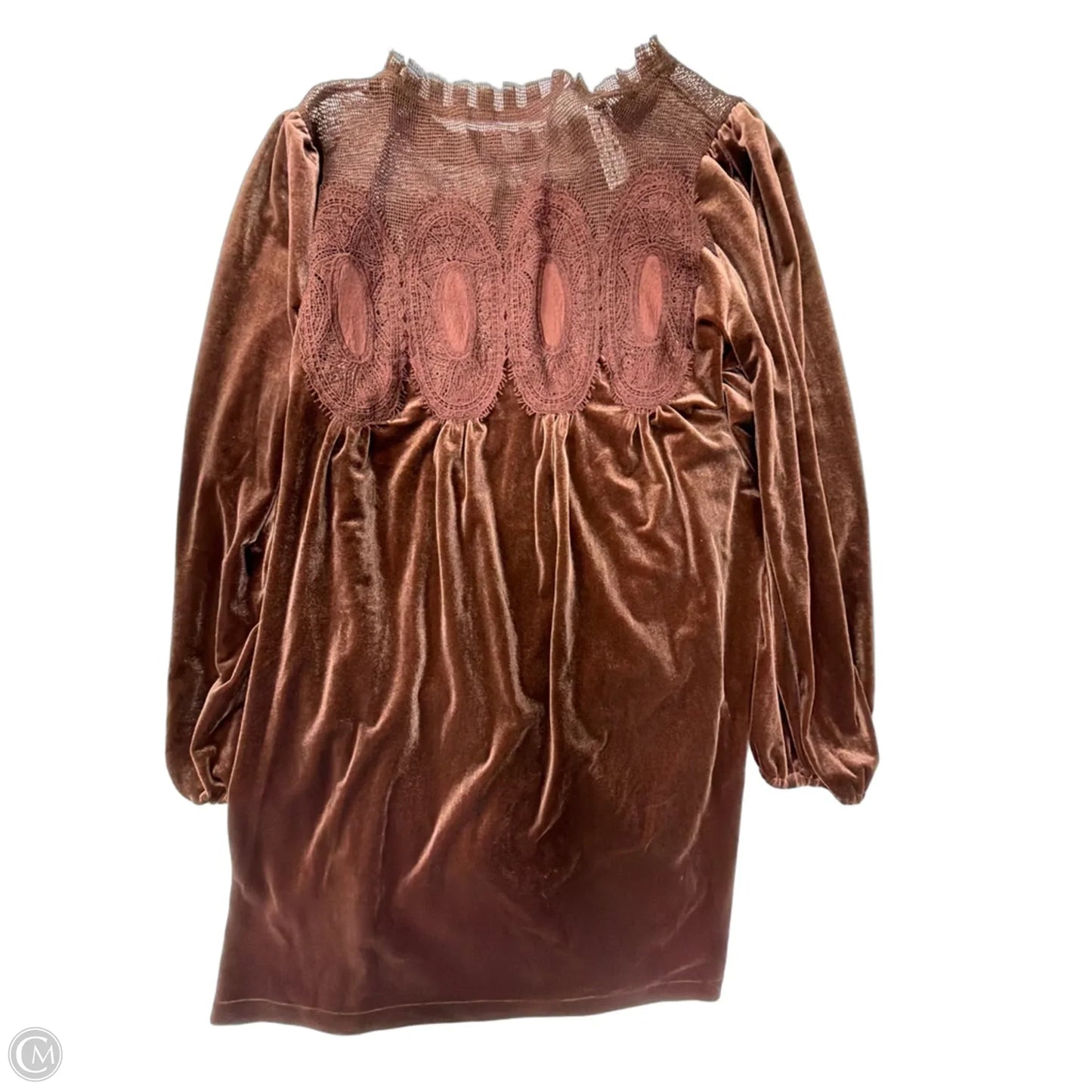 Dress Casual Midi By Clothes Mentor In Brown, Size: Xl