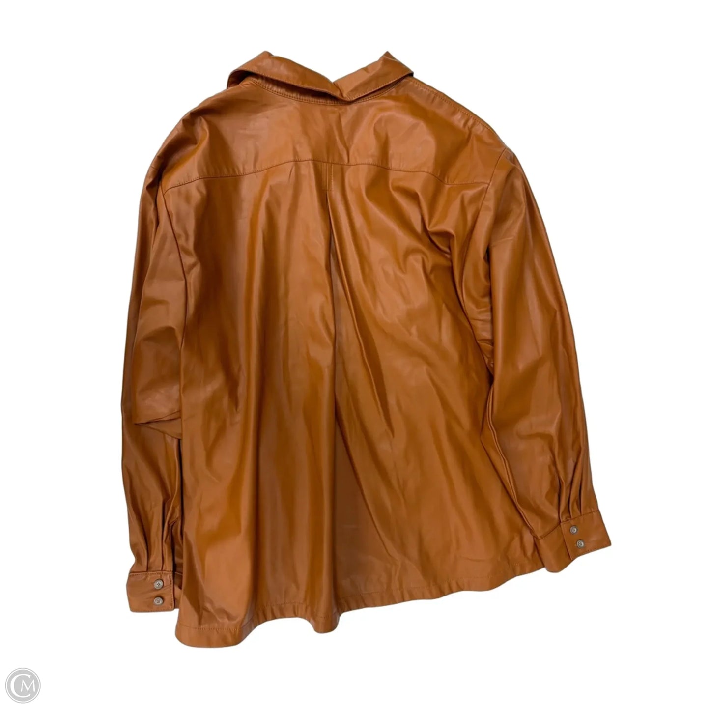 Top Long Sleeve By Anthropologie In Brown, Size: L