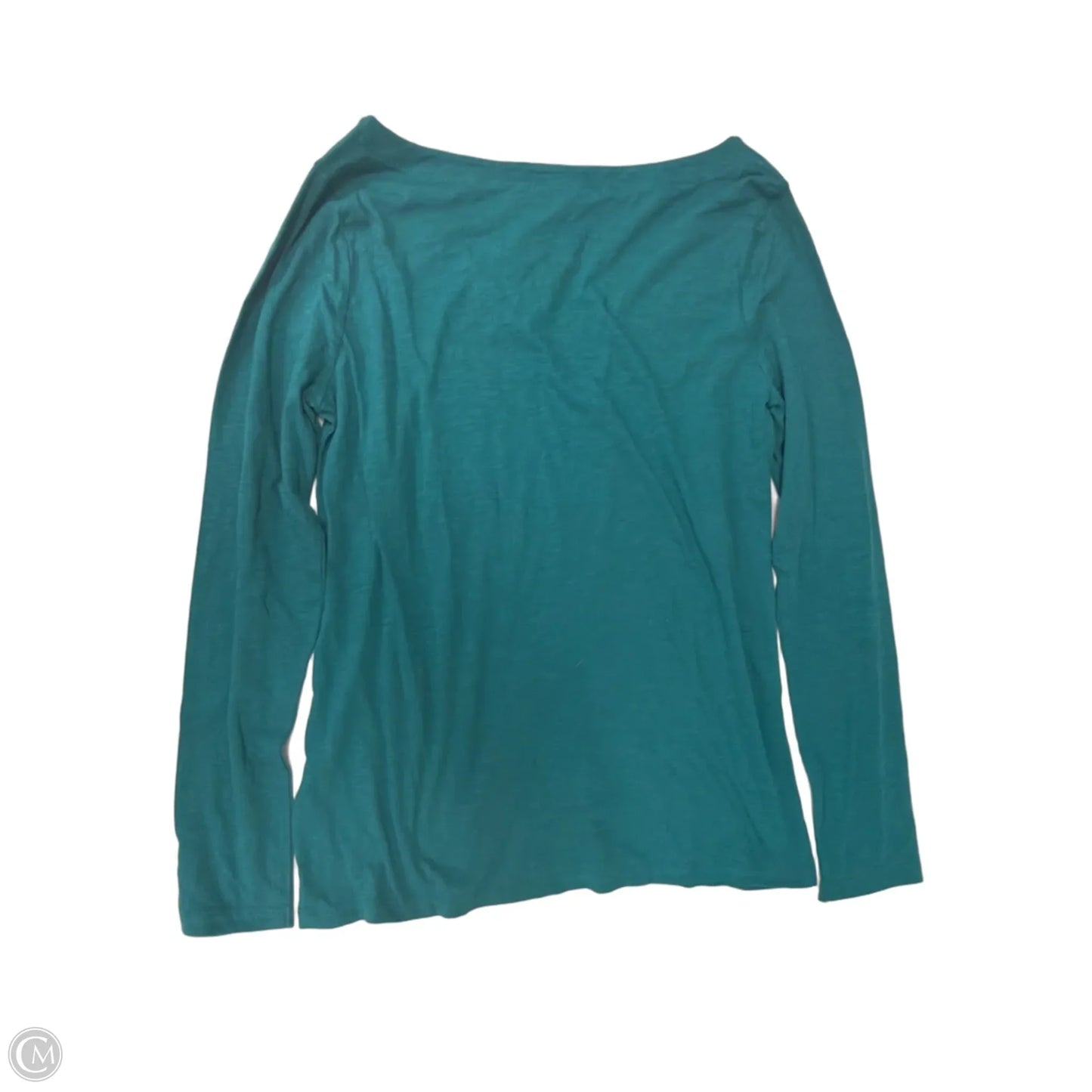Top Long Sleeve Basic By Loft In Green, Size: L