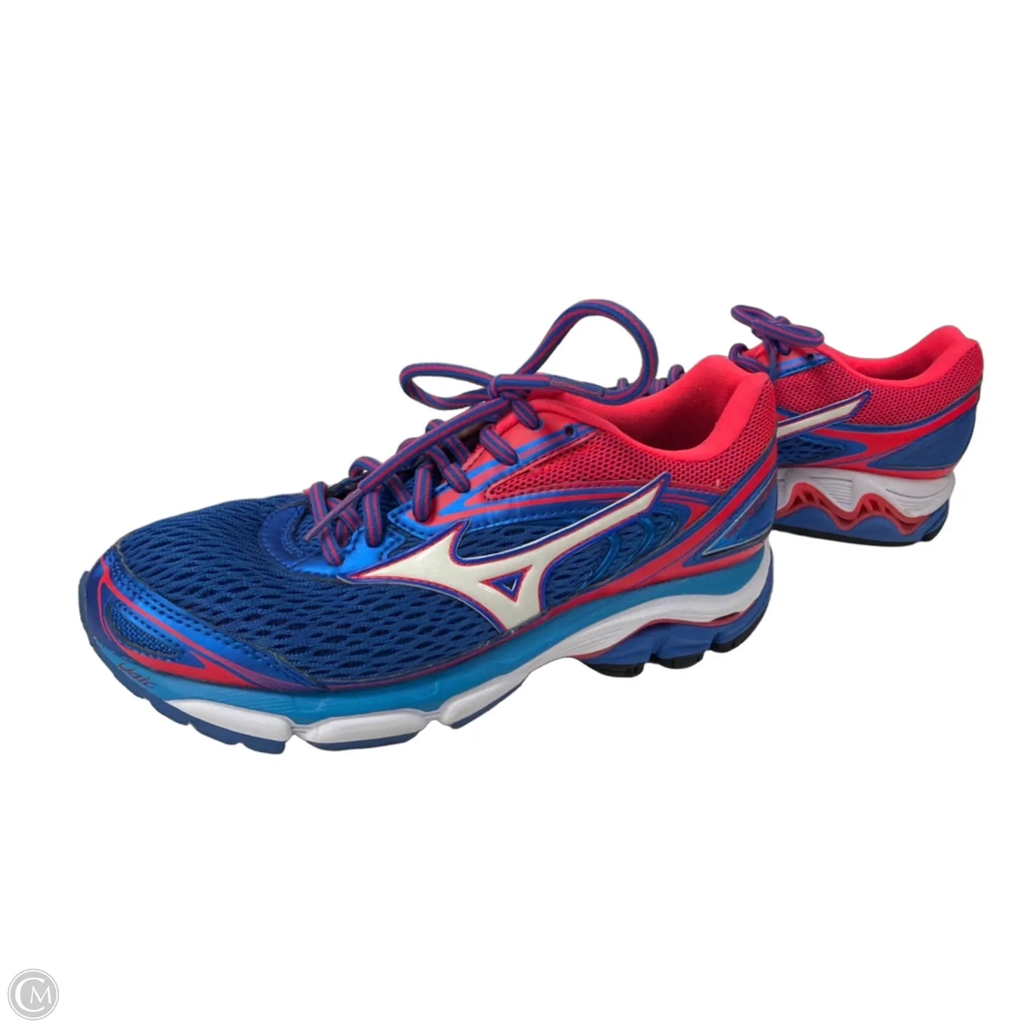 Shoes Athletic By Clothes Mentor In Blue & Pink, Size: 7