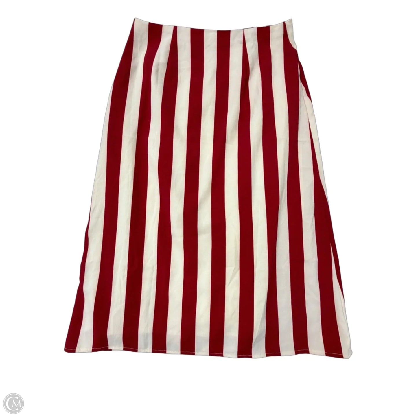 Skirt Midi By O. Vianca In Striped Pattern, Size: L