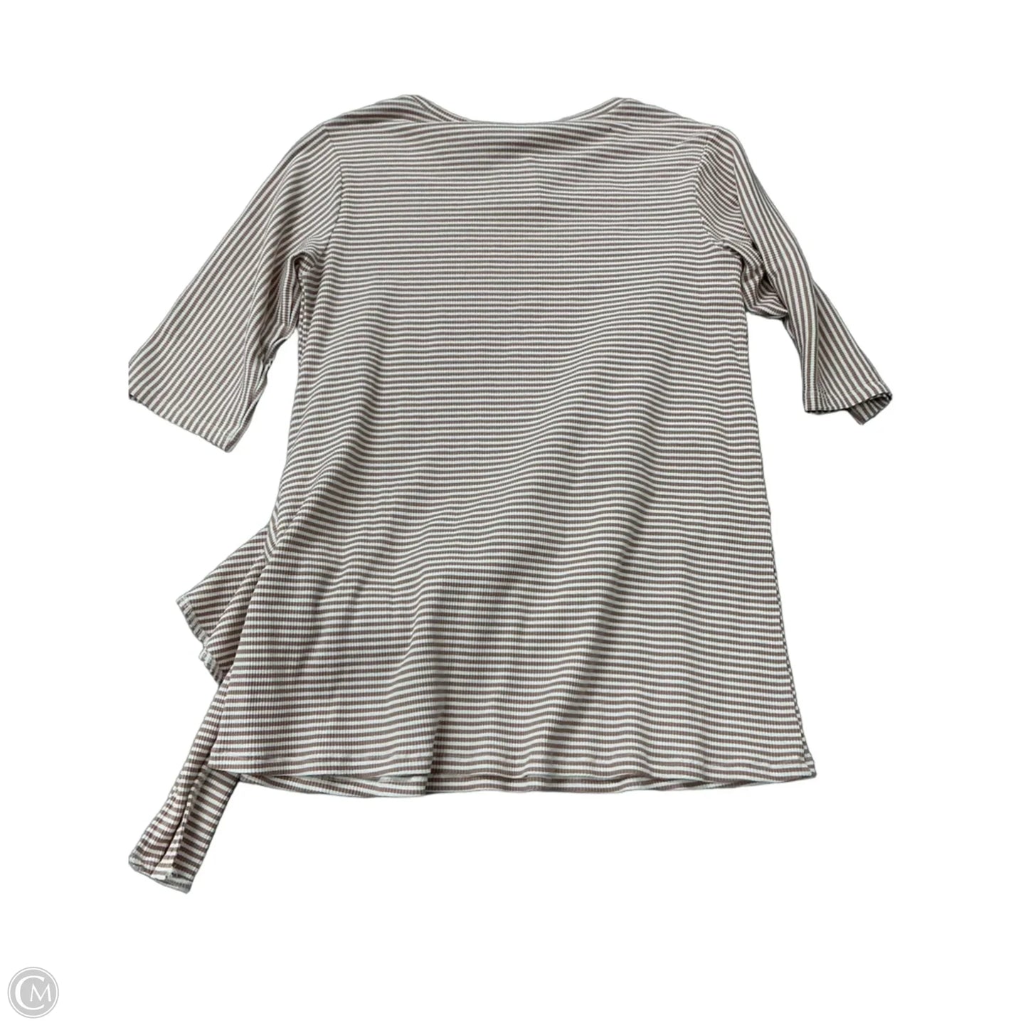Top Short Sleeve By Simply Noelle In Striped Pattern, Size: S