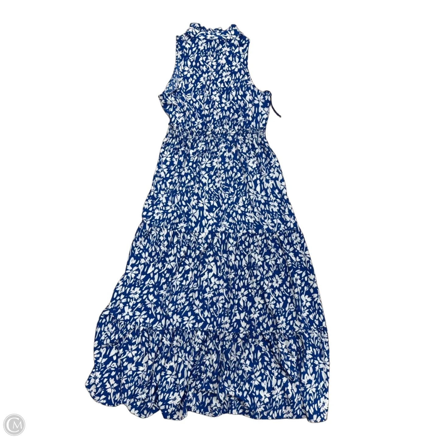 Dress Casual Maxi By London Times In Blue & White, Size: M