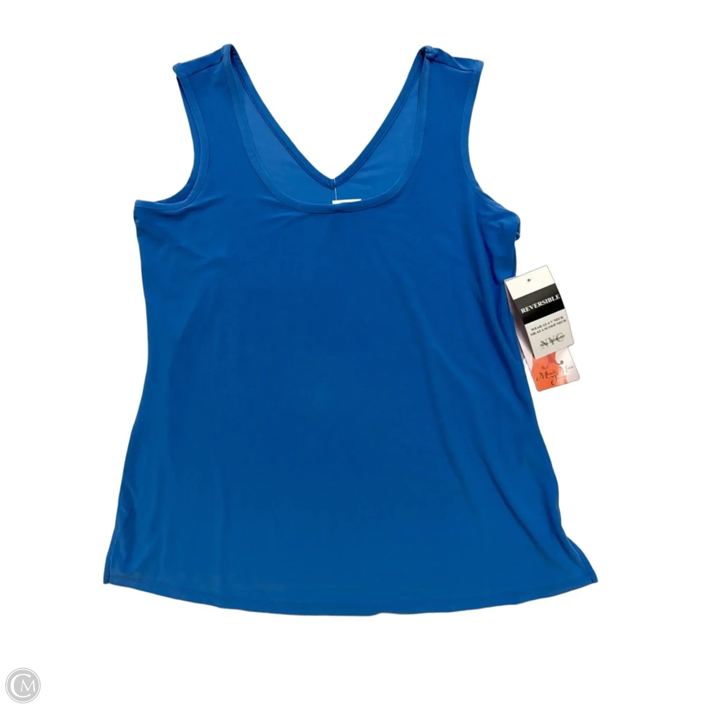 Tank Top By Nina Leonard In Blue, Size: M