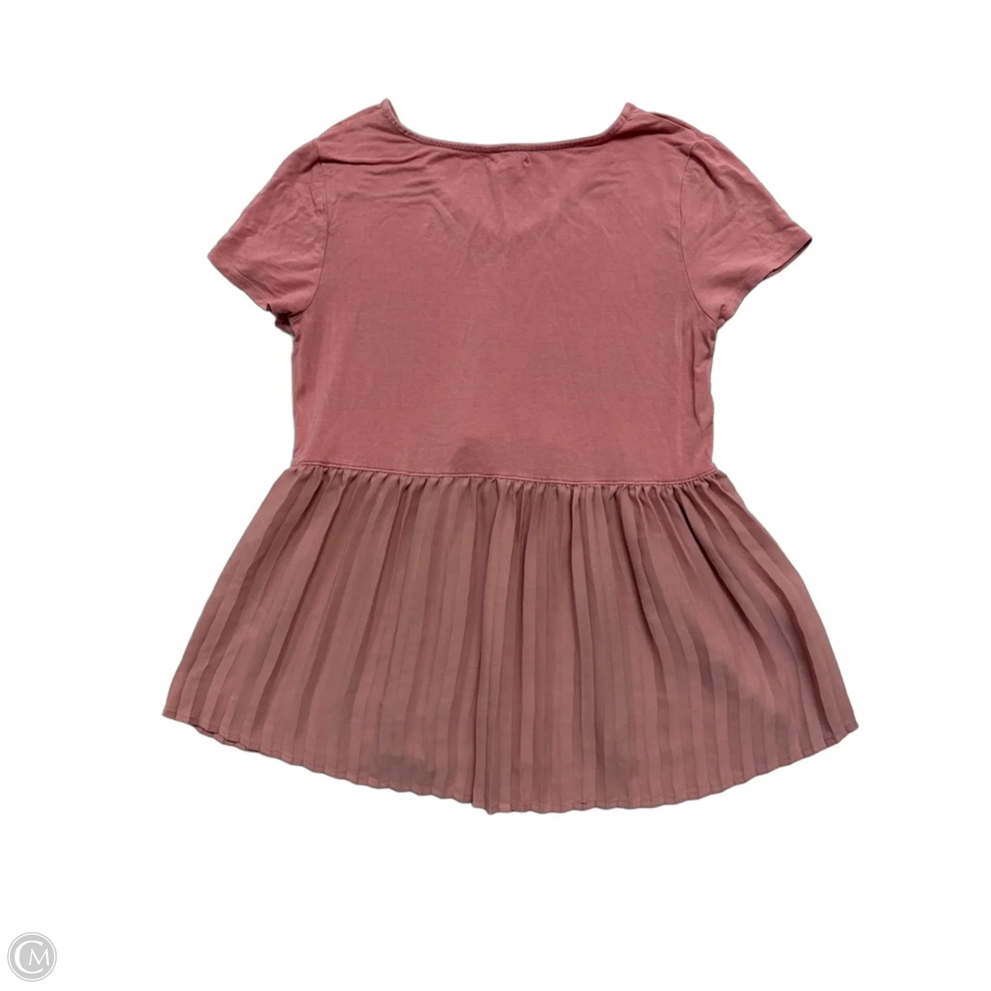 Top Short Sleeve By Maurices In Pink, Size: S