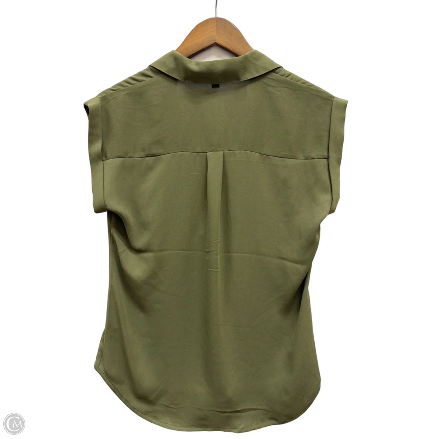 Top Short Sleeve By Express In Green, Size: Xs
