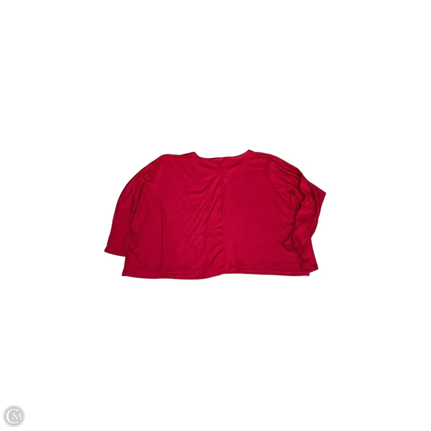 Top Long Sleeve By Zenana In Red, Size: 2x