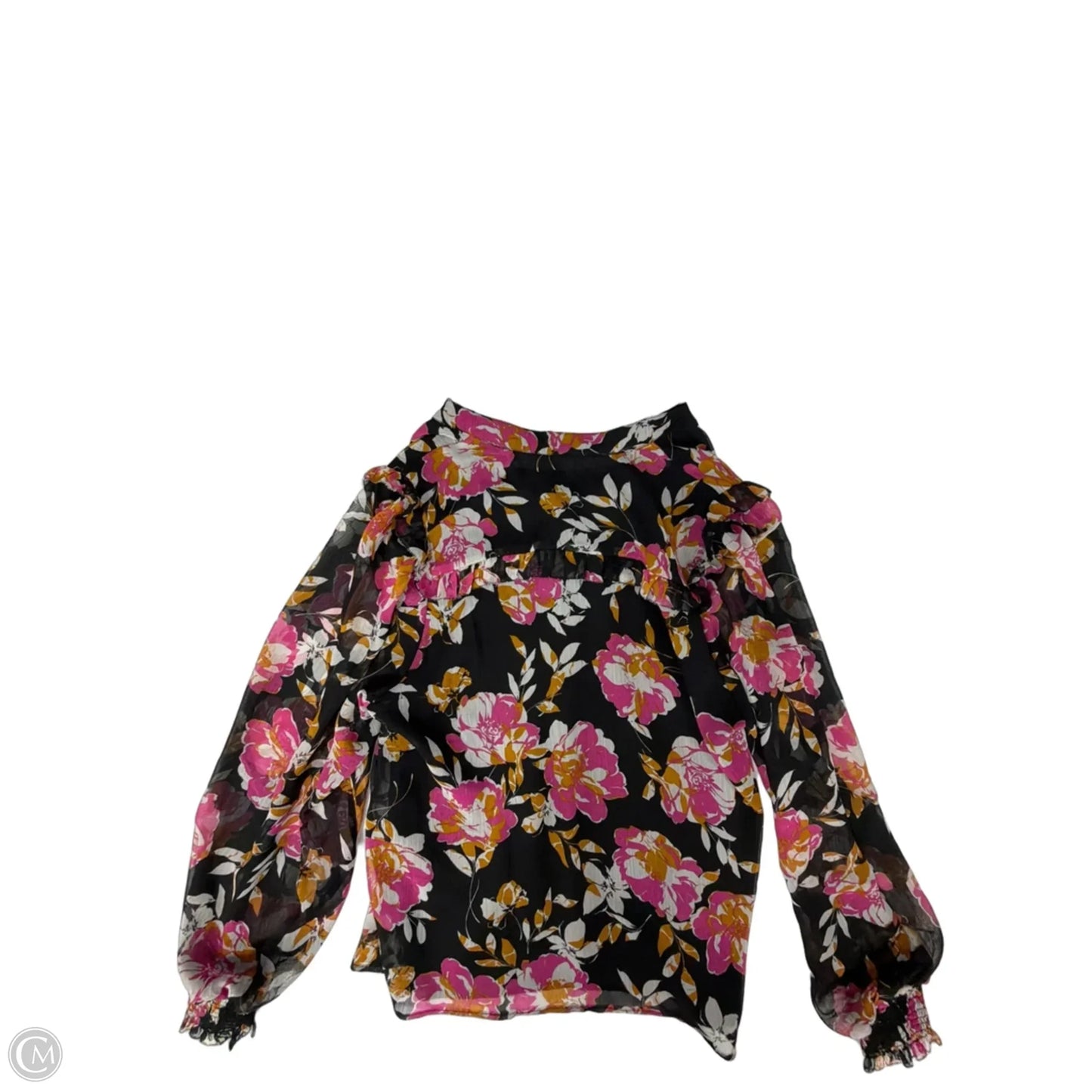 Top Long Sleeve By G By Giuliana In Floral Print, Size: L