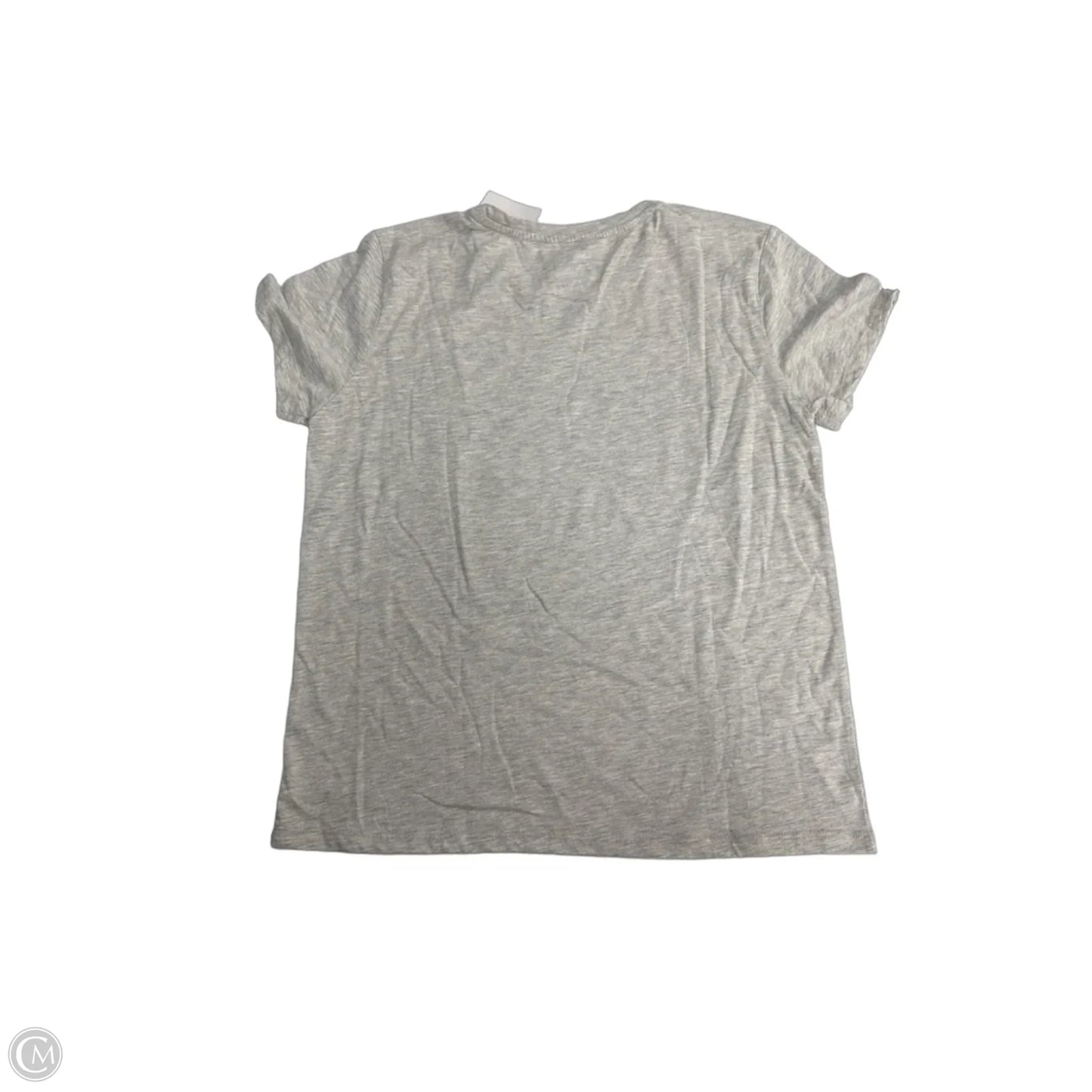 Top Short Sleeve By Disney In Grey, Size: M