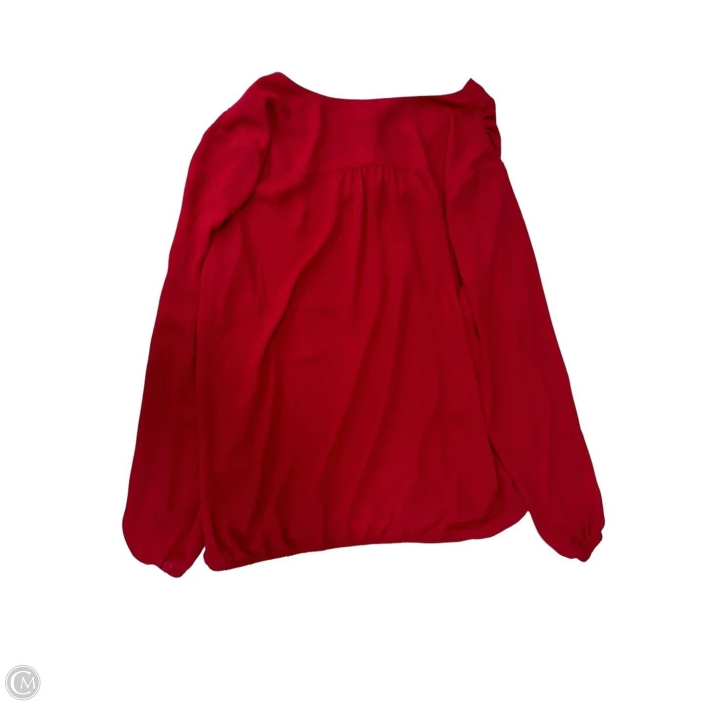 Top Long Sleeve By Chaus In Red, Size: L
