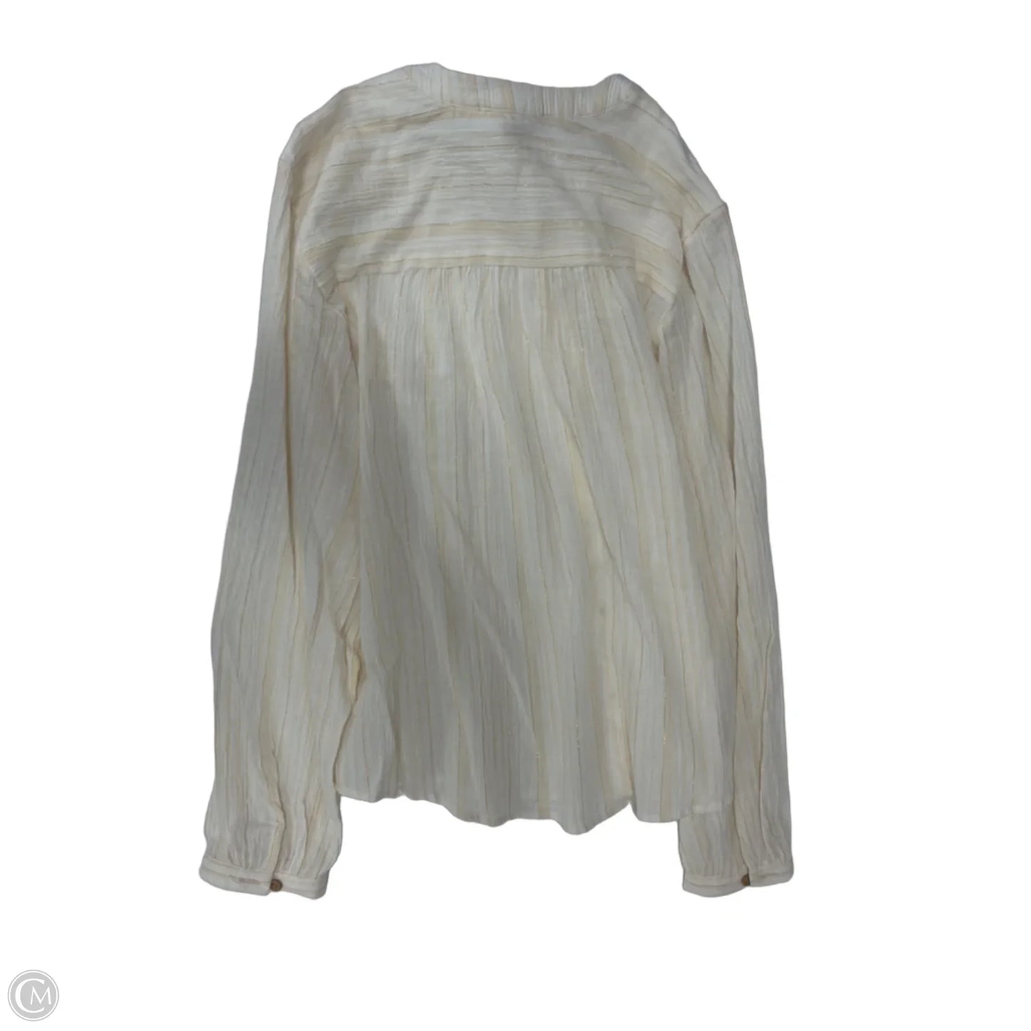 Top Long Sleeve By Falls Creek In Striped Pattern, Size: M