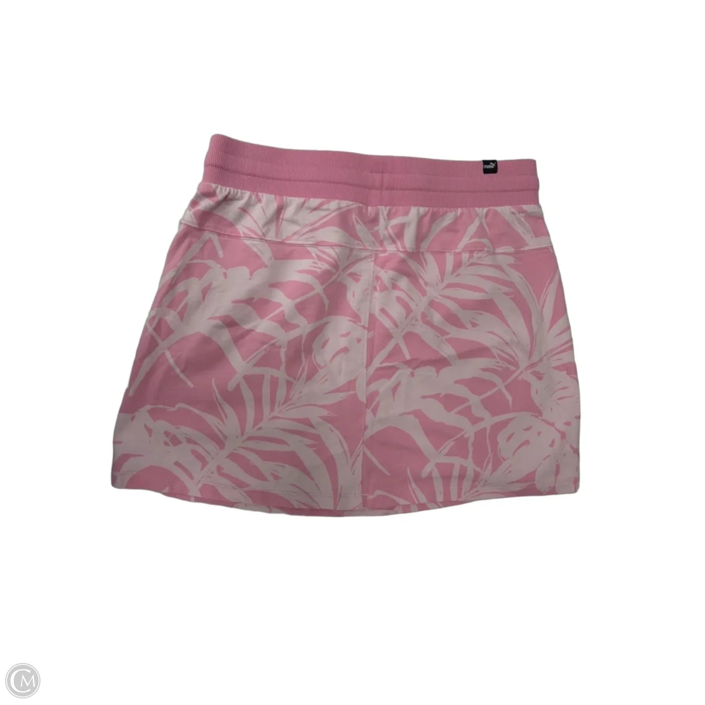 Athletic Skirt By Puma In Pink & White, Size: M