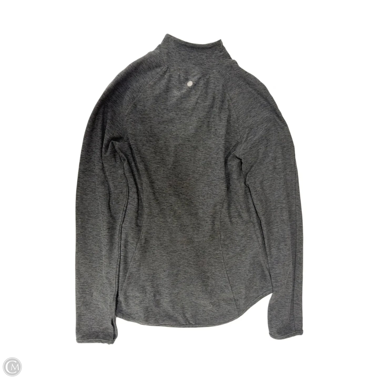 Athletic Jacket By Yogalicious In Grey, Size: M