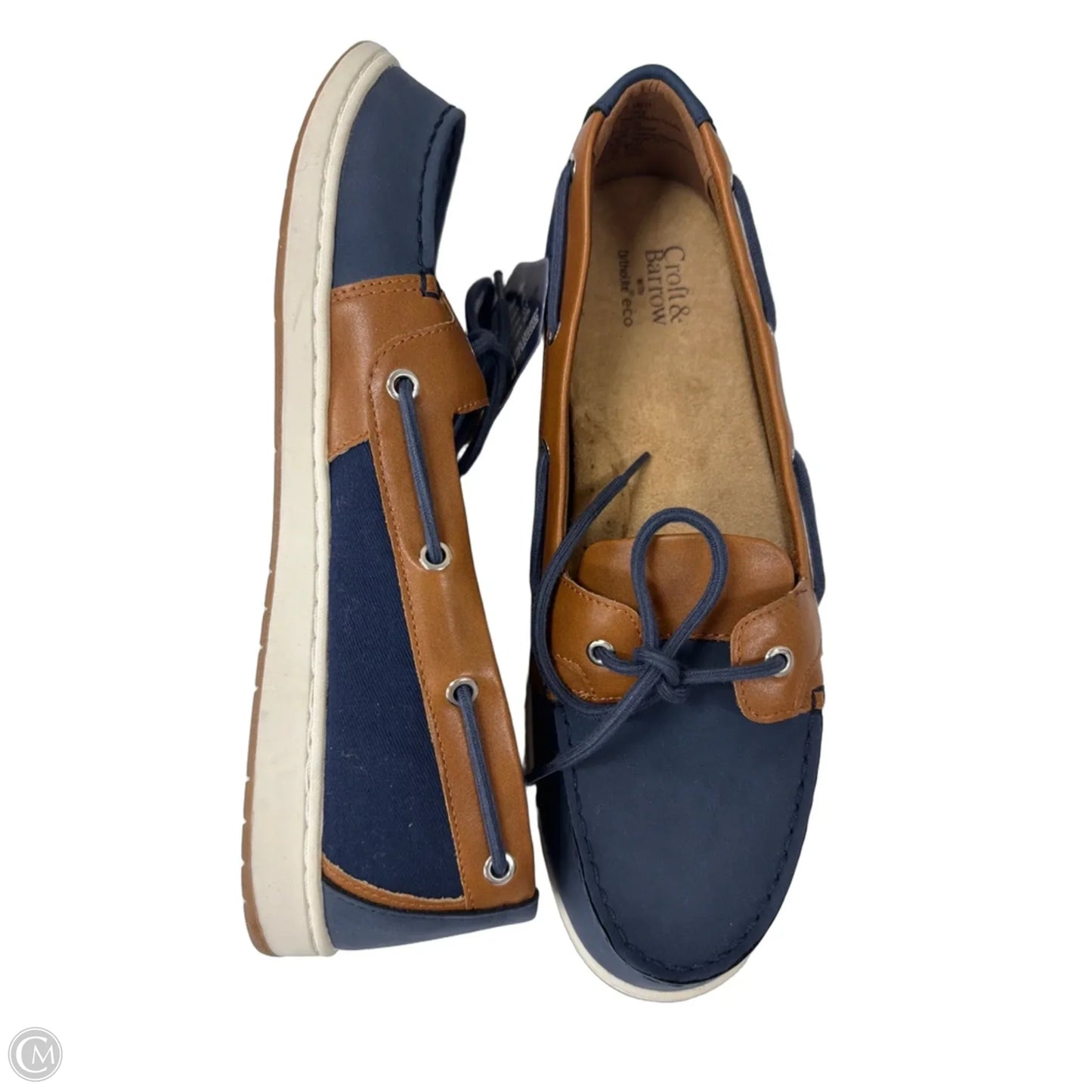 Shoes Flats By Croft And Barrow In Blue & Brown, Size: 10
