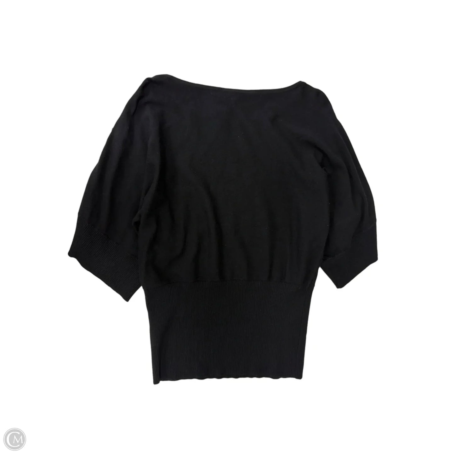 Top Short Sleeve By Cable And Gauge In Black, Size: S