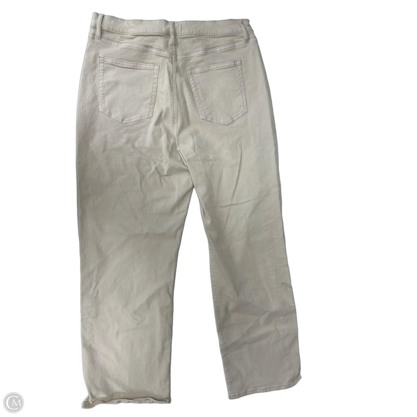 Jeans Straight By Loft In Tan Denim, Size: 12