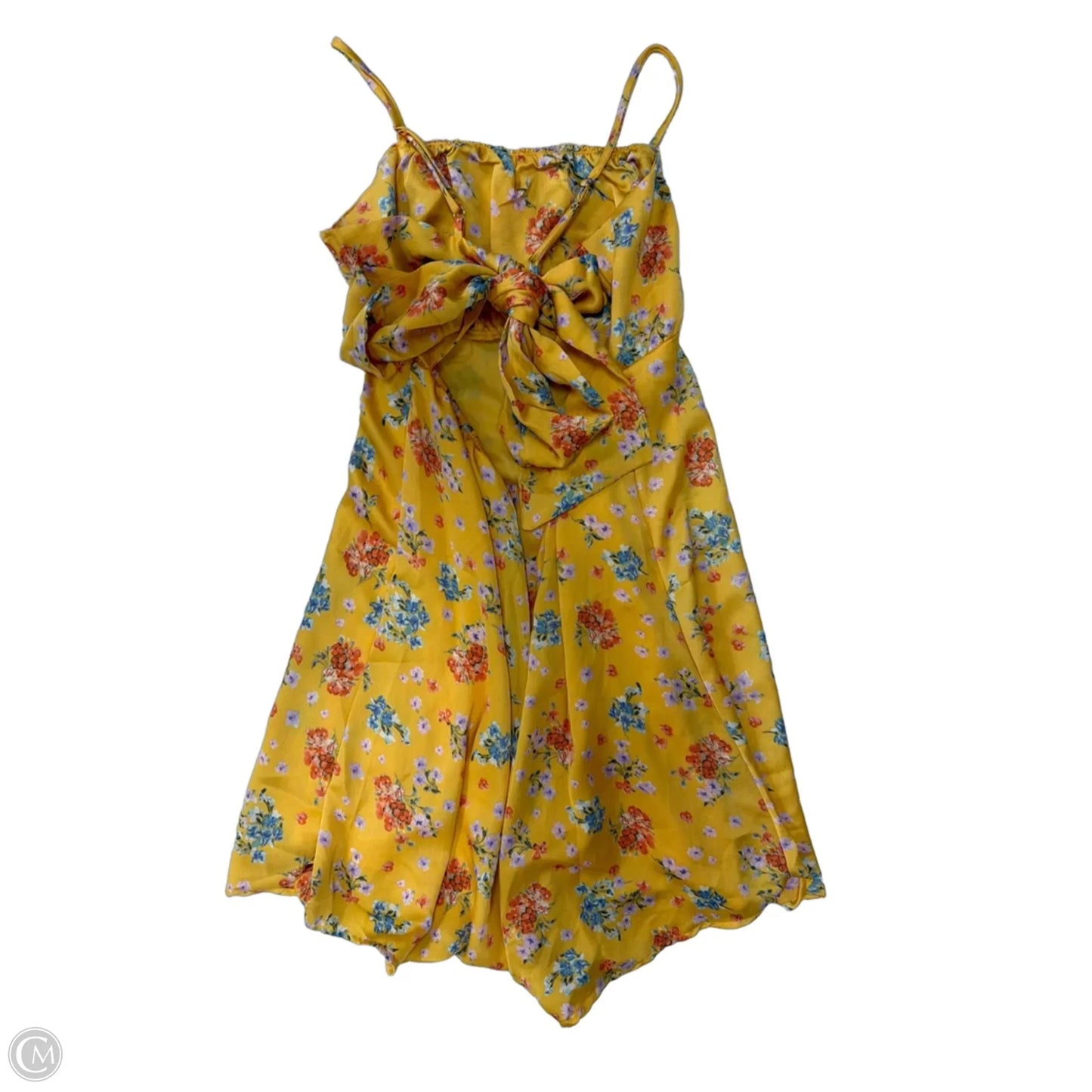 Dress Casual Short By Peach Love Cream California In Floral Print, Size: M