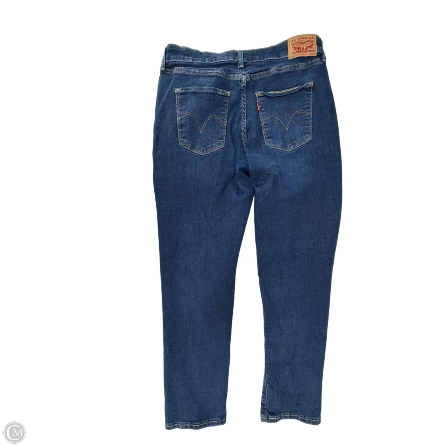 Jeans Skinny By Levis In Blue Denim, Size: 10